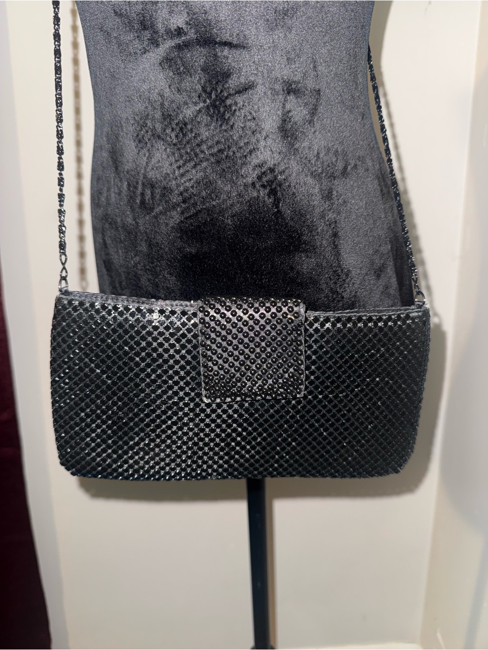Black Evening Chain Shoulder Bag